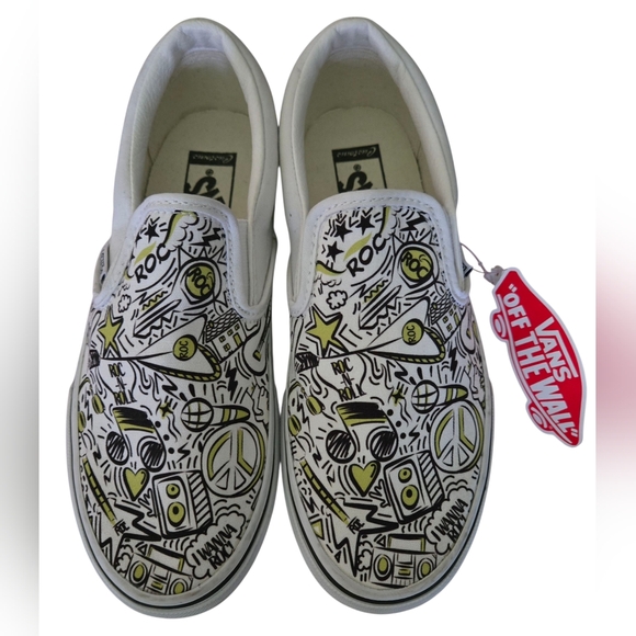 Vans Roc-N-Roll Graphic Slip-On Sneakers Unisex - Picture 1 of 8